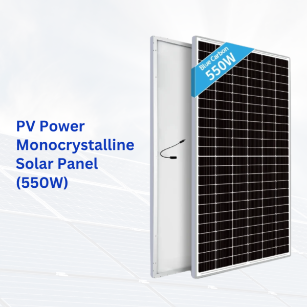 Blue Carbon PV Power Monocrystalline Solar Panel (550W)