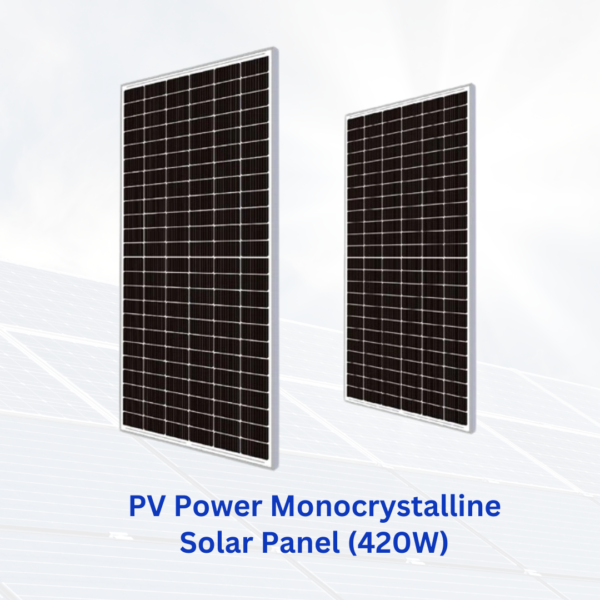 Blue Carbon PV Power Monocrystalline Solar Panel (420W)